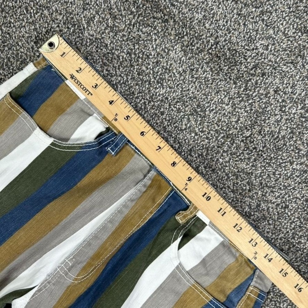 Saints & Hearts Retro High Waisted Ultra Flare Bottom Striped Pants Womens Large - Picture 7 of 11
